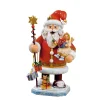 Holzknoddl "Weihnachtsmann mit Engel", Räuchermann