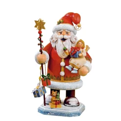 Holzknoddl "Weihnachtsmann mit Engel", Räuchermann