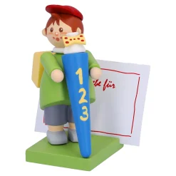 Junge mit Schultüte "Erster Schultag"