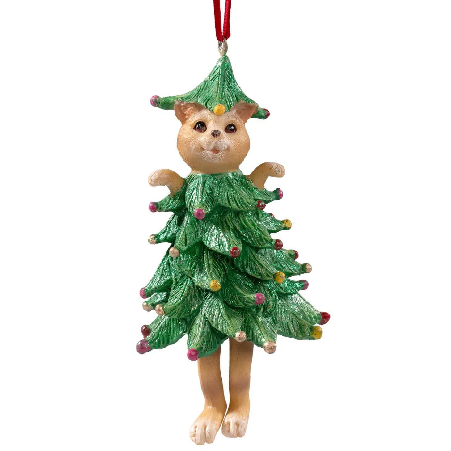 Katze im Christbaum