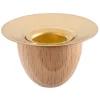 Kerzenhalter, natur, R 28 mm, H 15 mm