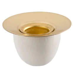 Kerzenhalter, weiß, R 28 mm, H 15 mm