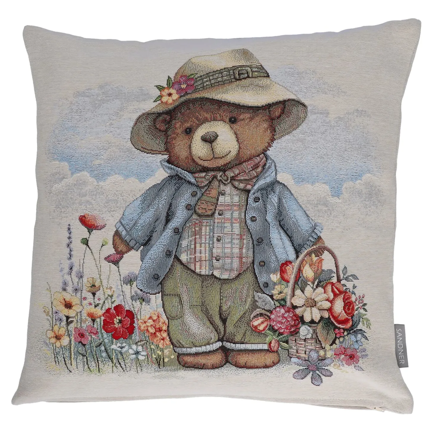 Kissenhülle "Blumenteddy Milan"