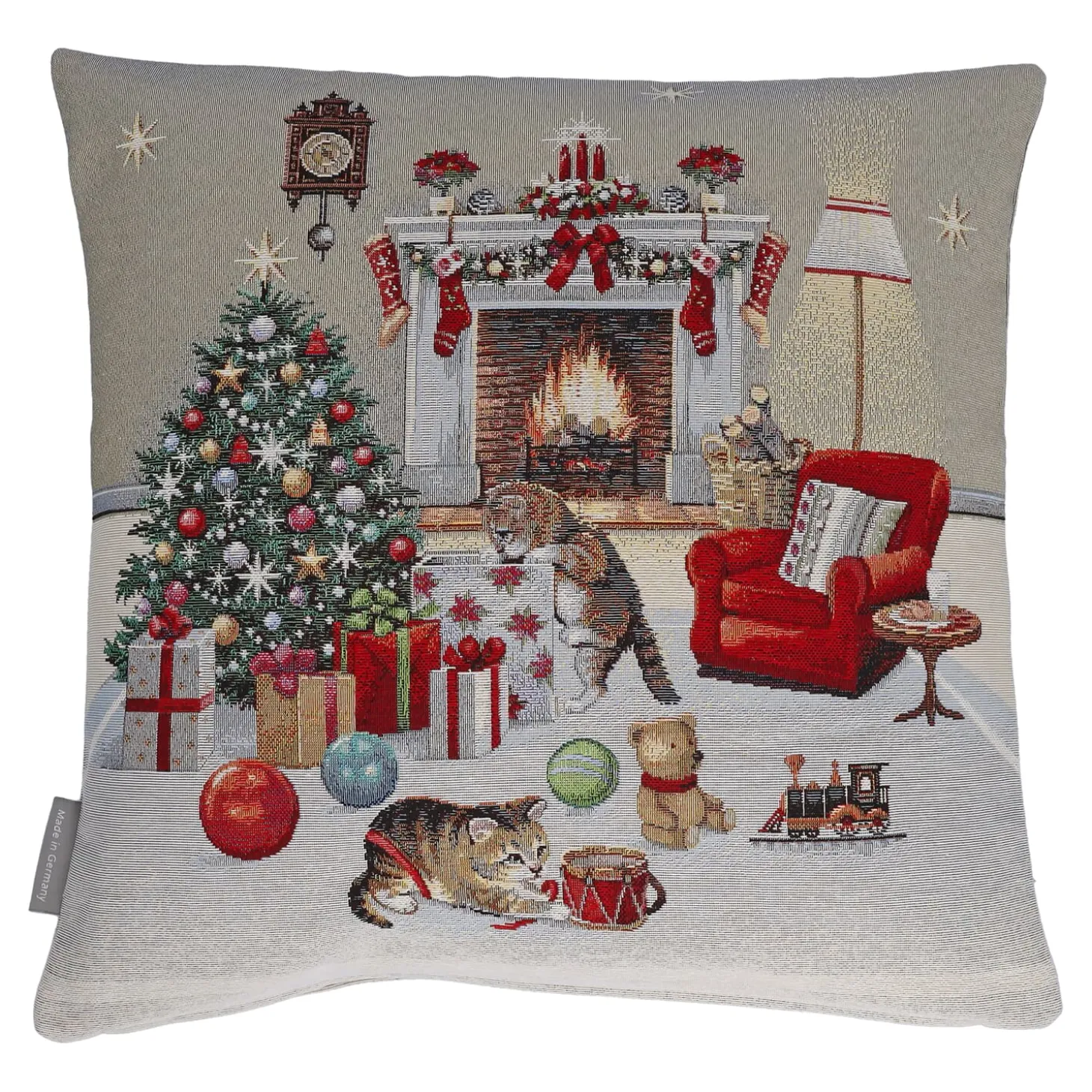 Kissenhülle "Katzenweihnacht"