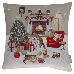 Kissenhülle "Katzenweihnacht"