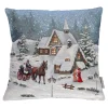 Kissenhülle "winterliche Kutschfahrt"