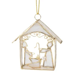 Krippe aus Perlmutt, 8,5 cm