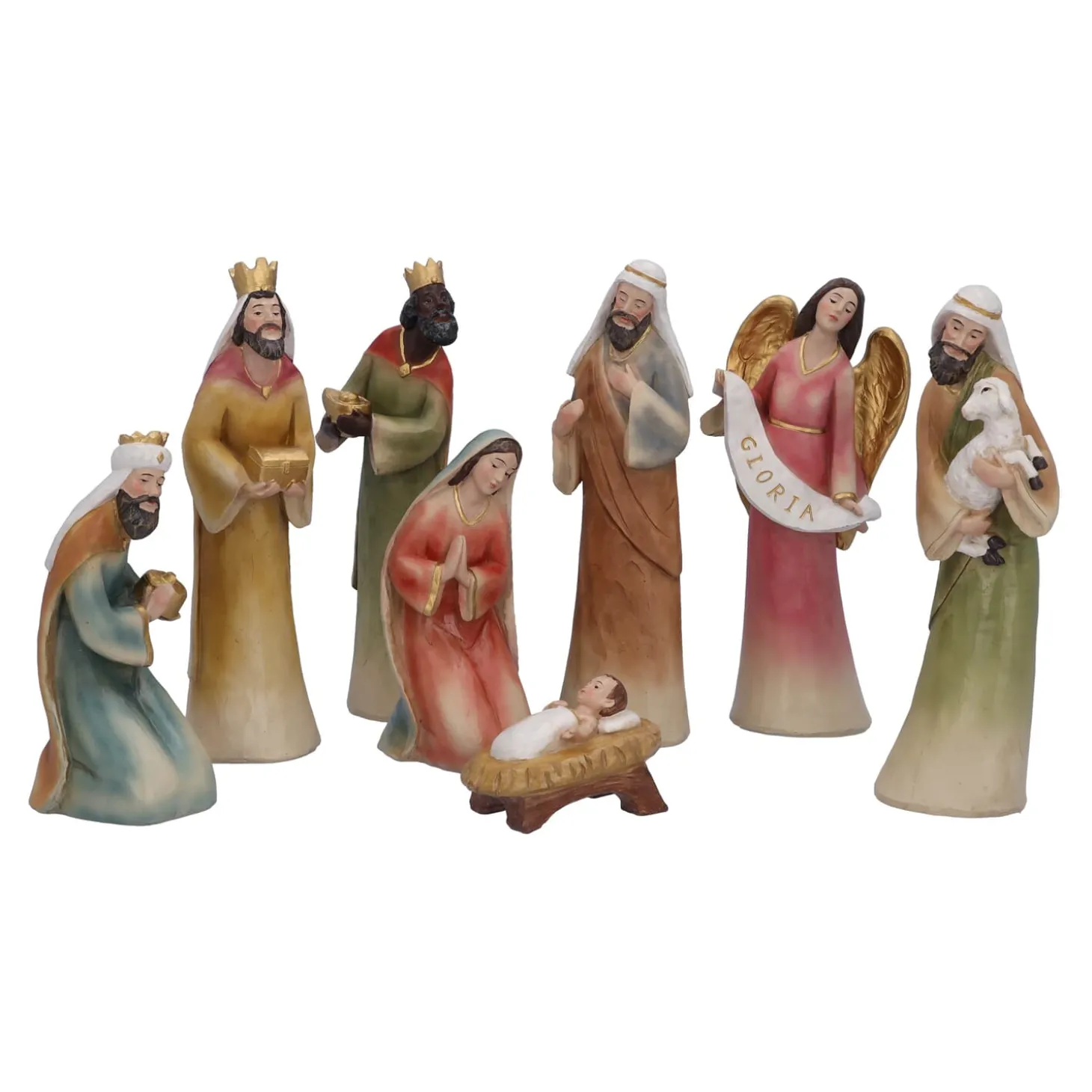 Krippenfiguren "Lobpreis dem Herren"