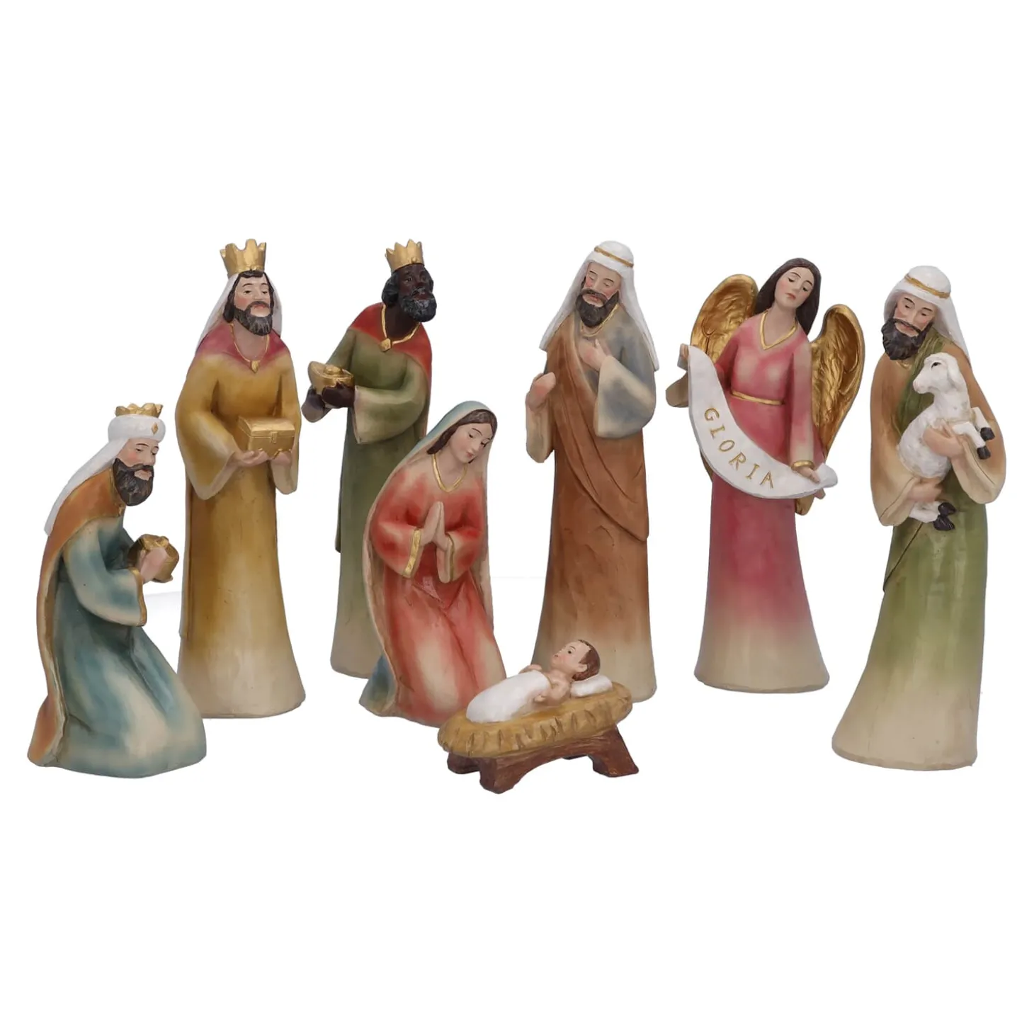 Krippenfiguren "Lobpreis dem Herren"