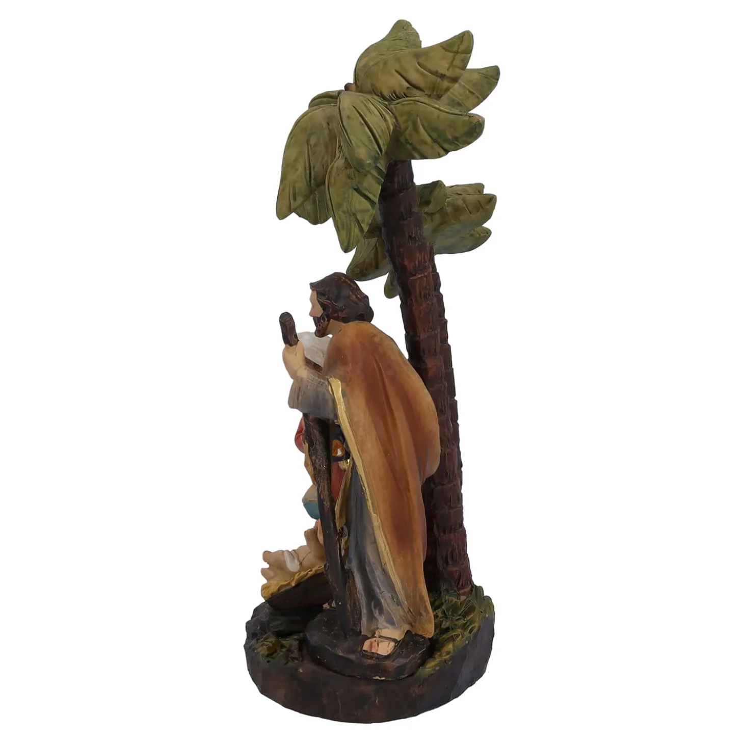 Krippenszene "Heilige Familie unter Palmen"