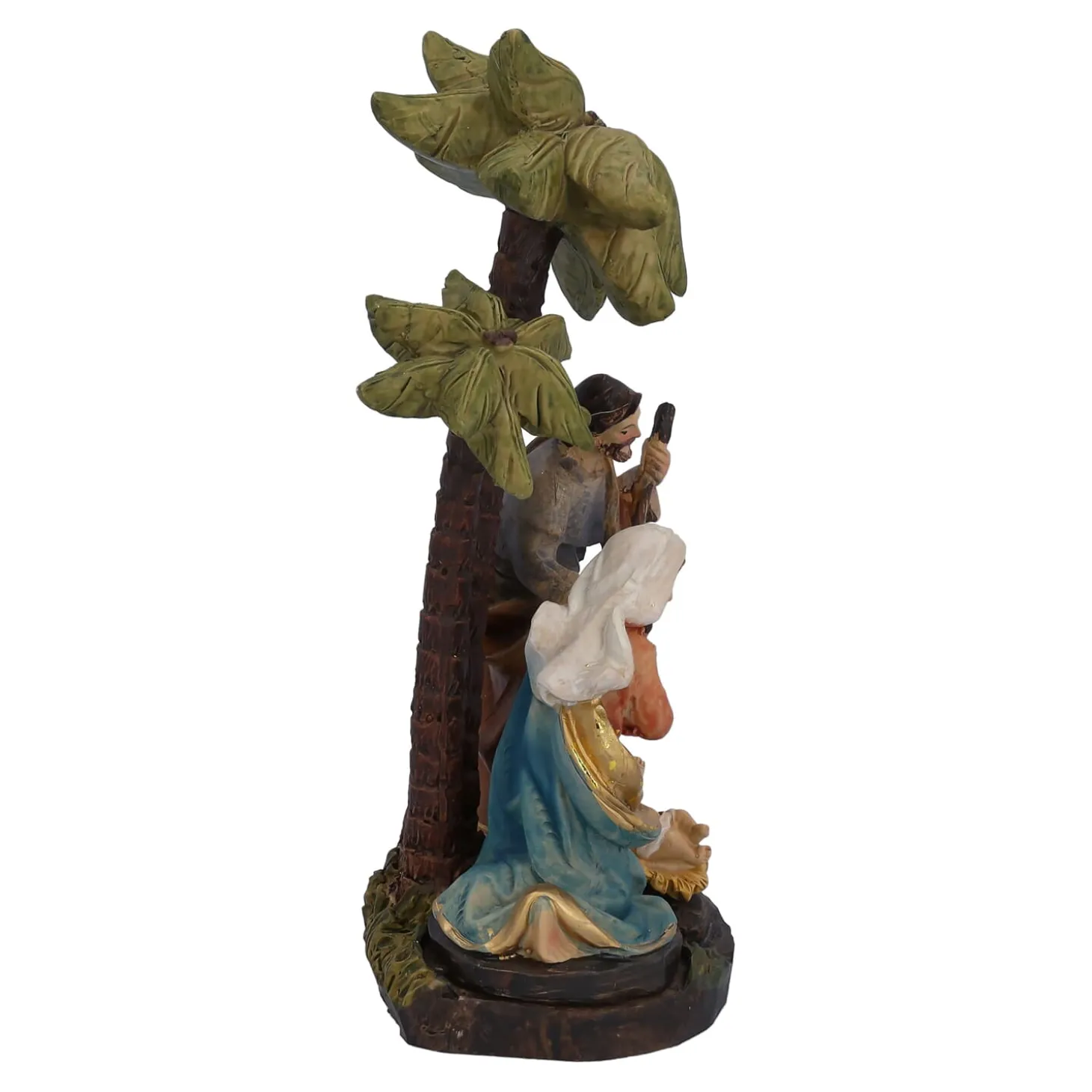 Krippenszene "Heilige Familie unter Palmen"