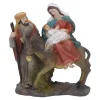 Krippenszene "Heilige Familie mit Esel"