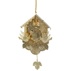 Kuckucksuhr, goldfarben