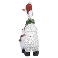 Laufente mit Entenkind