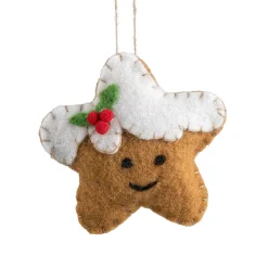 Lebkuchen-Stern aus Filz