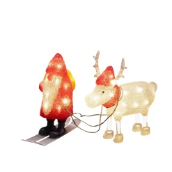 LED Acryl Santa & Rentier