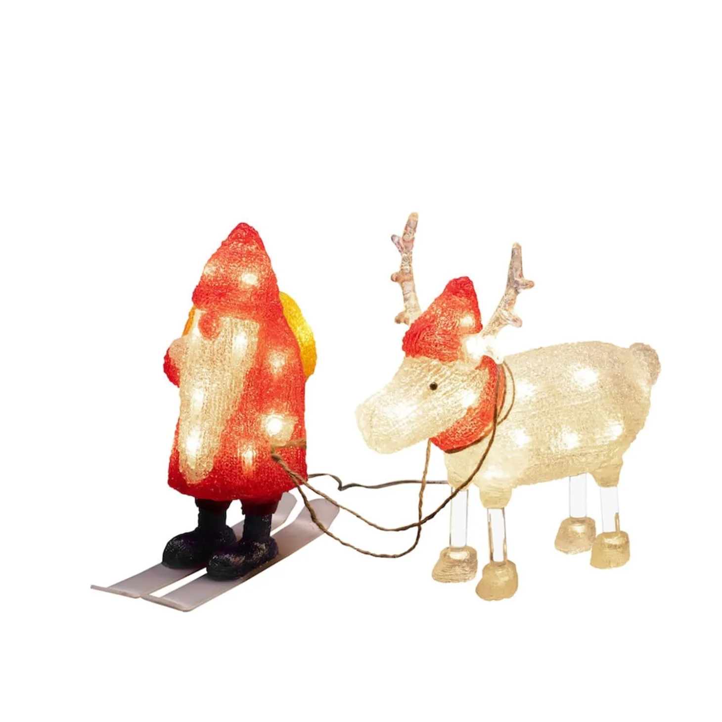 LED Acryl Santa & Rentier