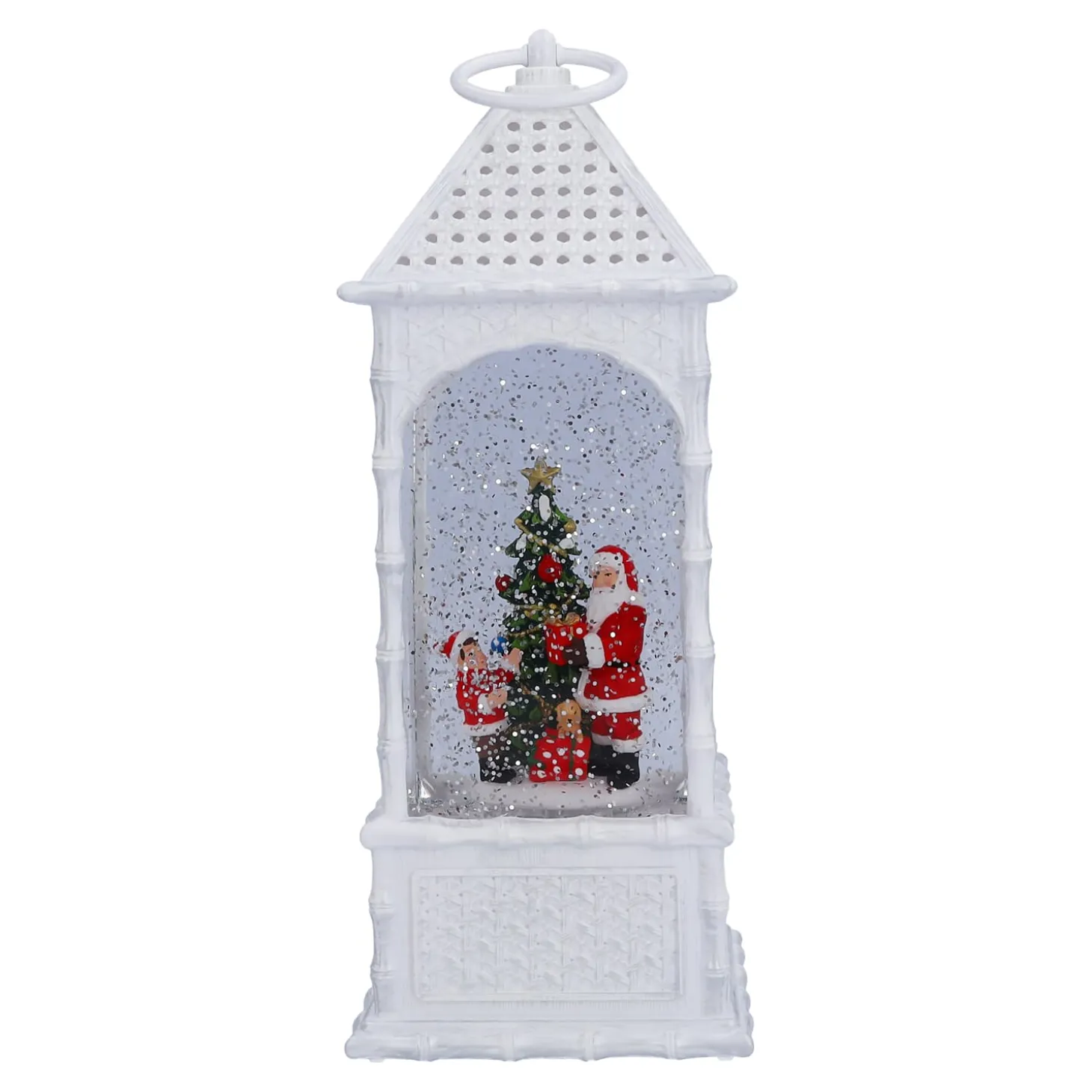 LED Schneelaterne "Heiligabend", 27 cm