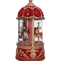 LED Schneelaterne "Nostalgisches Karussell", 22,5 cm