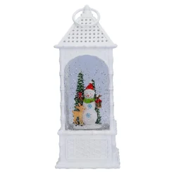 LED Schneelaterne "Winterfreunde", 27 cm