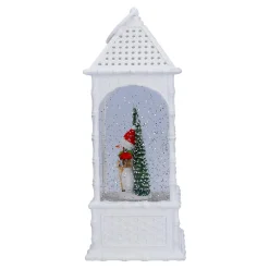 LED Schneelaterne "Winterfreunde", 27 cm