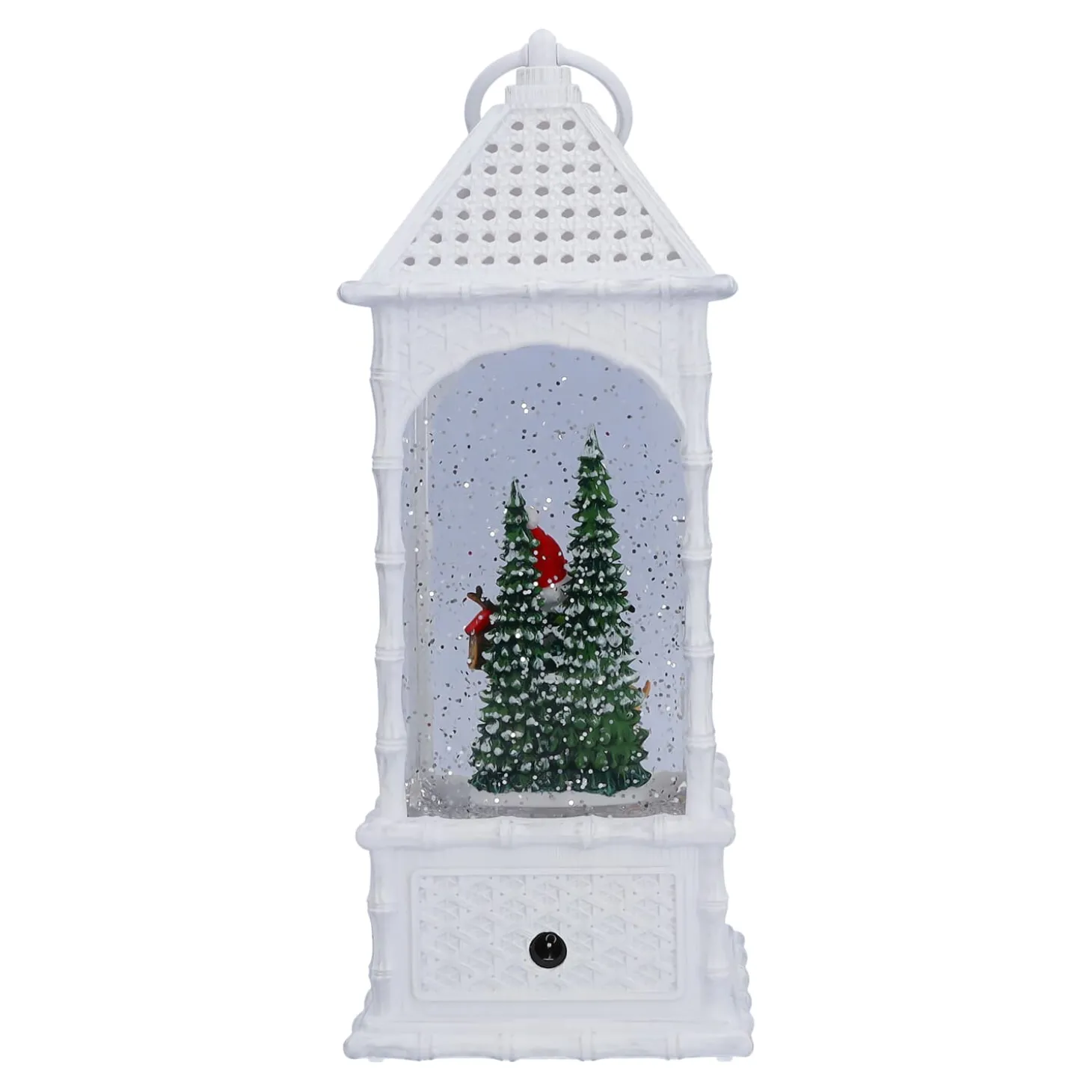 LED Schneelaterne "Winterfreunde", 27 cm