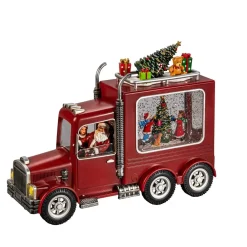 LED-Schneelaterne "Weihnachtstruck"