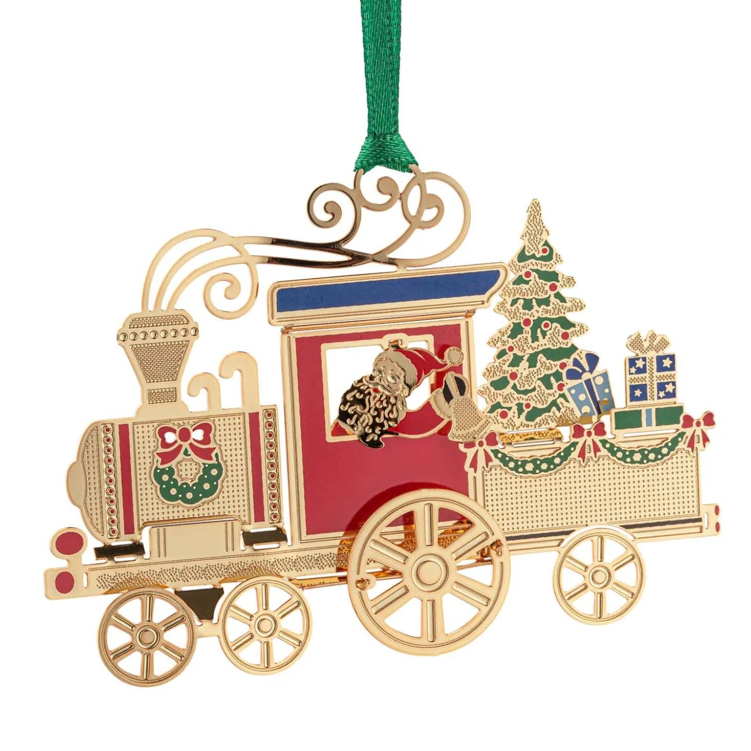 Lokomotive, goldfarben