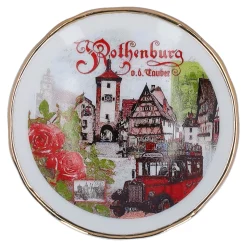 Magnet-Tellerchen "Rothenburg Rosen"