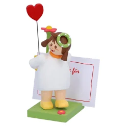 Mädchen mit Herz und Blume "Für Dich"