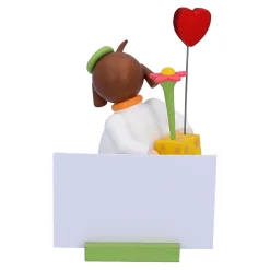 Mädchen mit Herz und Blume 