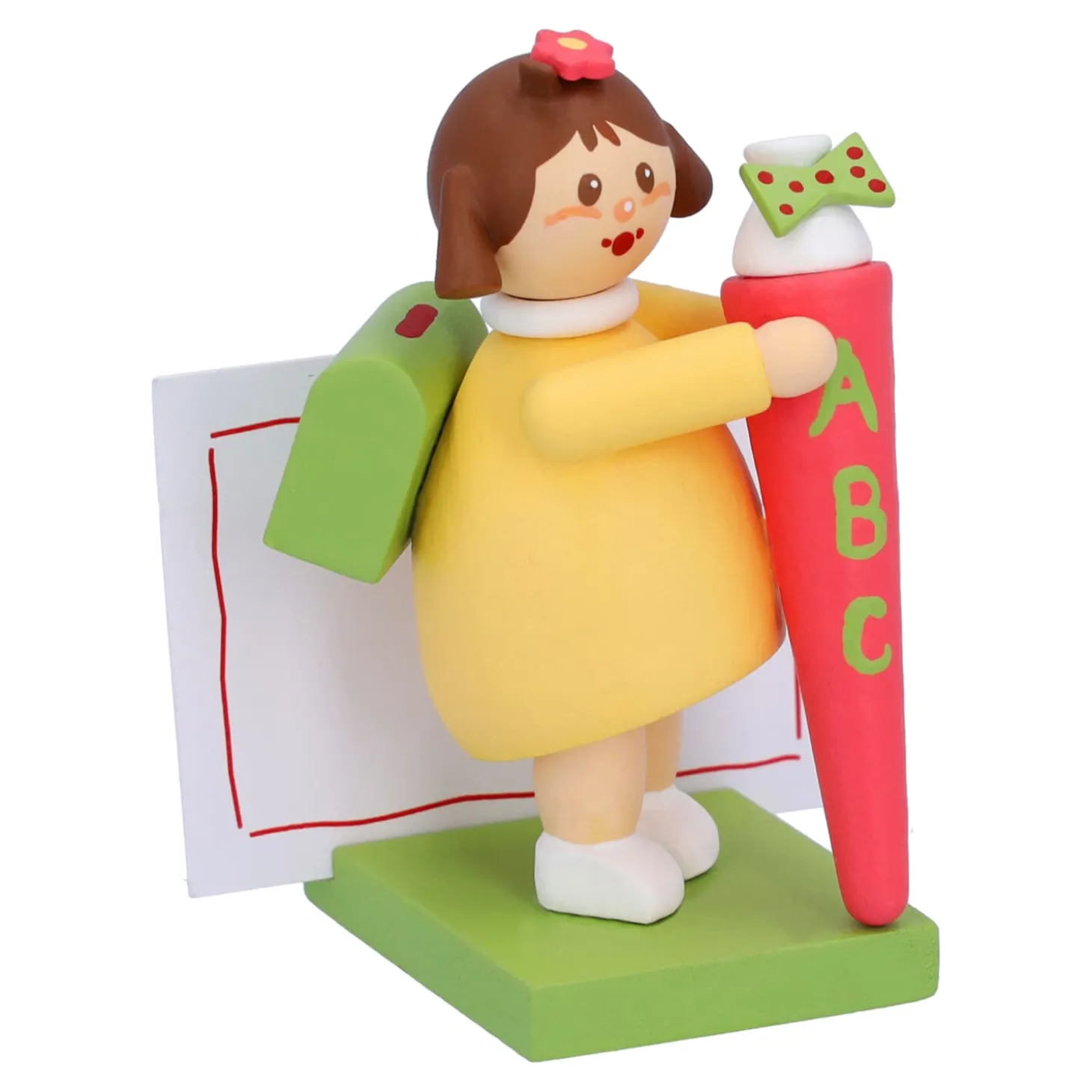 Mädchen mit Schultüte "Erster Schultag"