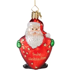 Nikolaus mit Herz "Frohe Weihachten"