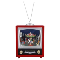 Nostalgiefernseher "Weihnachtskarussell", Spieldose