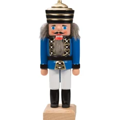 Nussknacker "König", blau, 14 cm