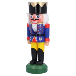 Nussknacker "König", blau, 20 cm