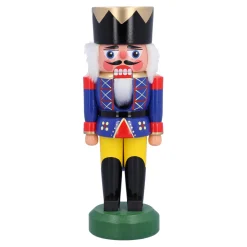 Nussknacker "König", blau, 20 cm