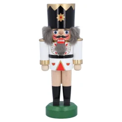 Nussknacker "König", weiß, 18 cm