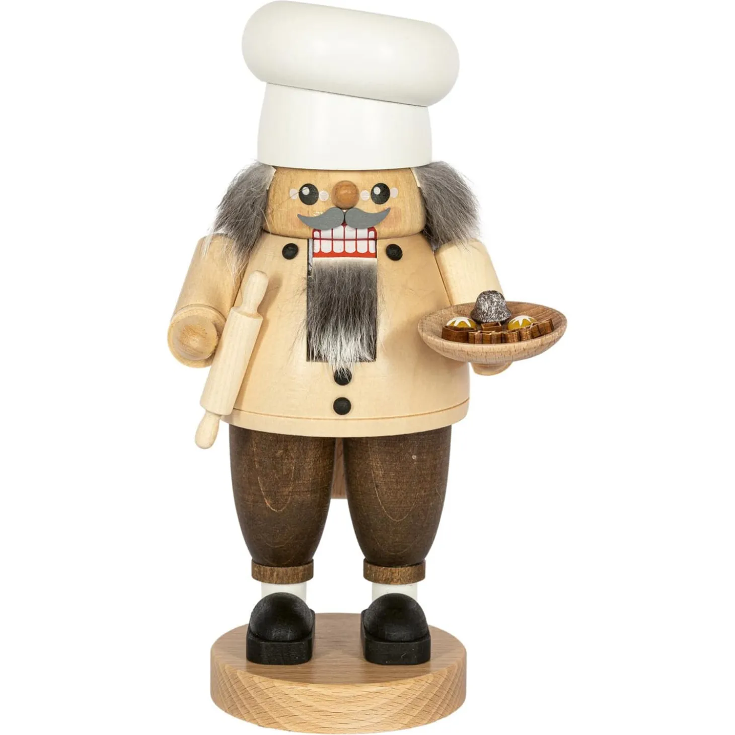 Nussknacker "Pfefferkuchenverkäufer", weiß