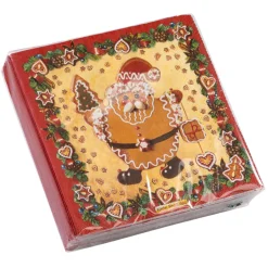 Papier-Cocktailservietten "Lebkuchenzeit"