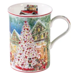 Porzellan-Tasse "40 Jahre Weihnachtsdorf"