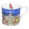 Porzellan-Tasse "Weihnachtsmarkt"