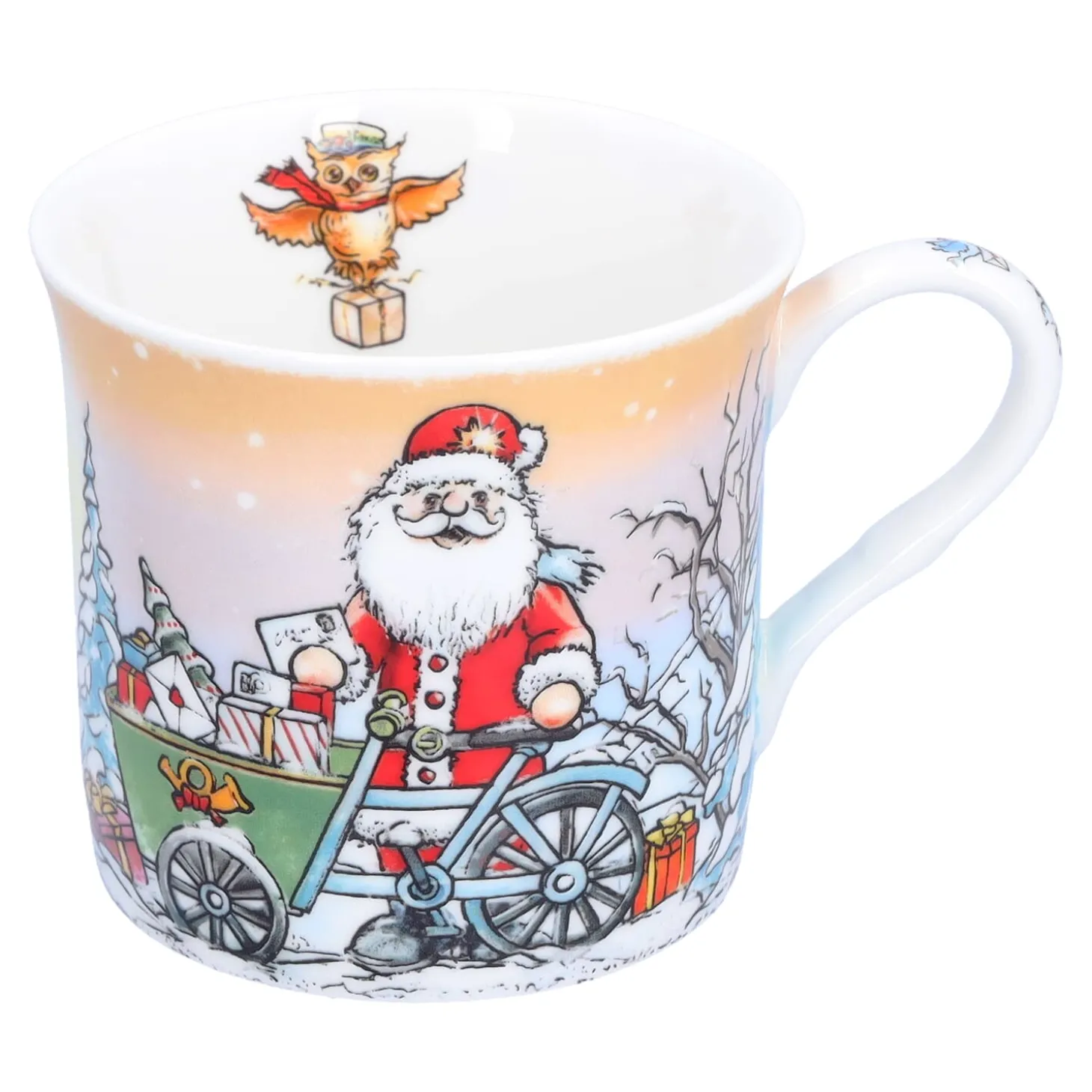 Porzellan-Tasse "Weihnachtspost"
