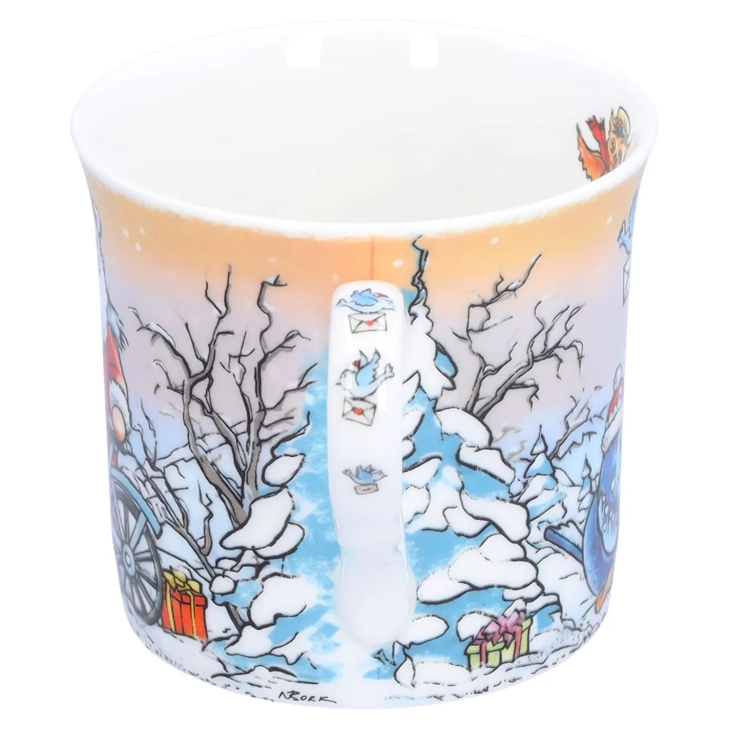 Porzellan-Tasse "Weihnachtspost"