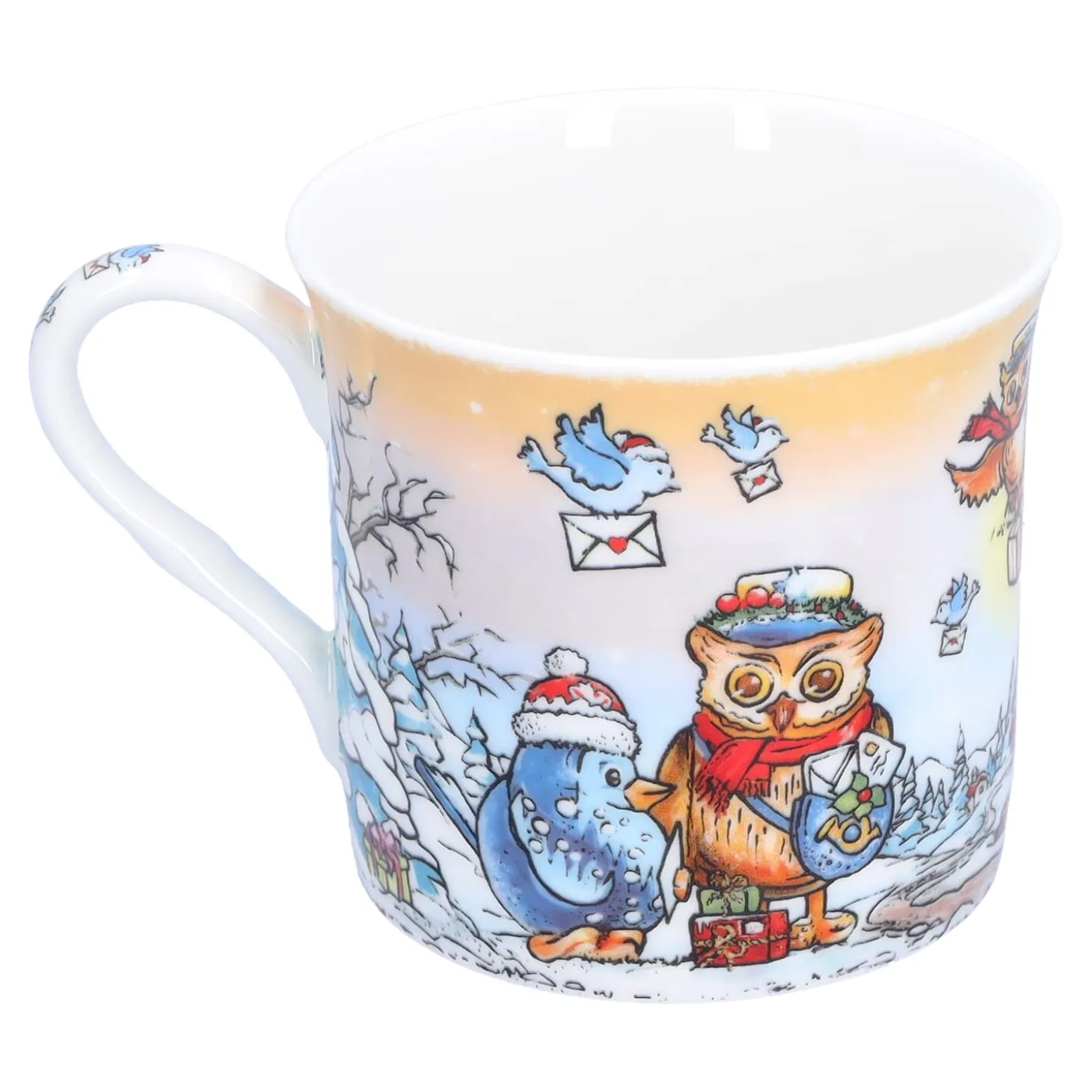 Porzellan-Tasse "Weihnachtspost"