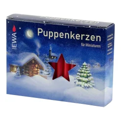 Puppenkerzen, rot, 40 Stück