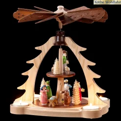 Pyramide "Heilige Drei Könige", bunt