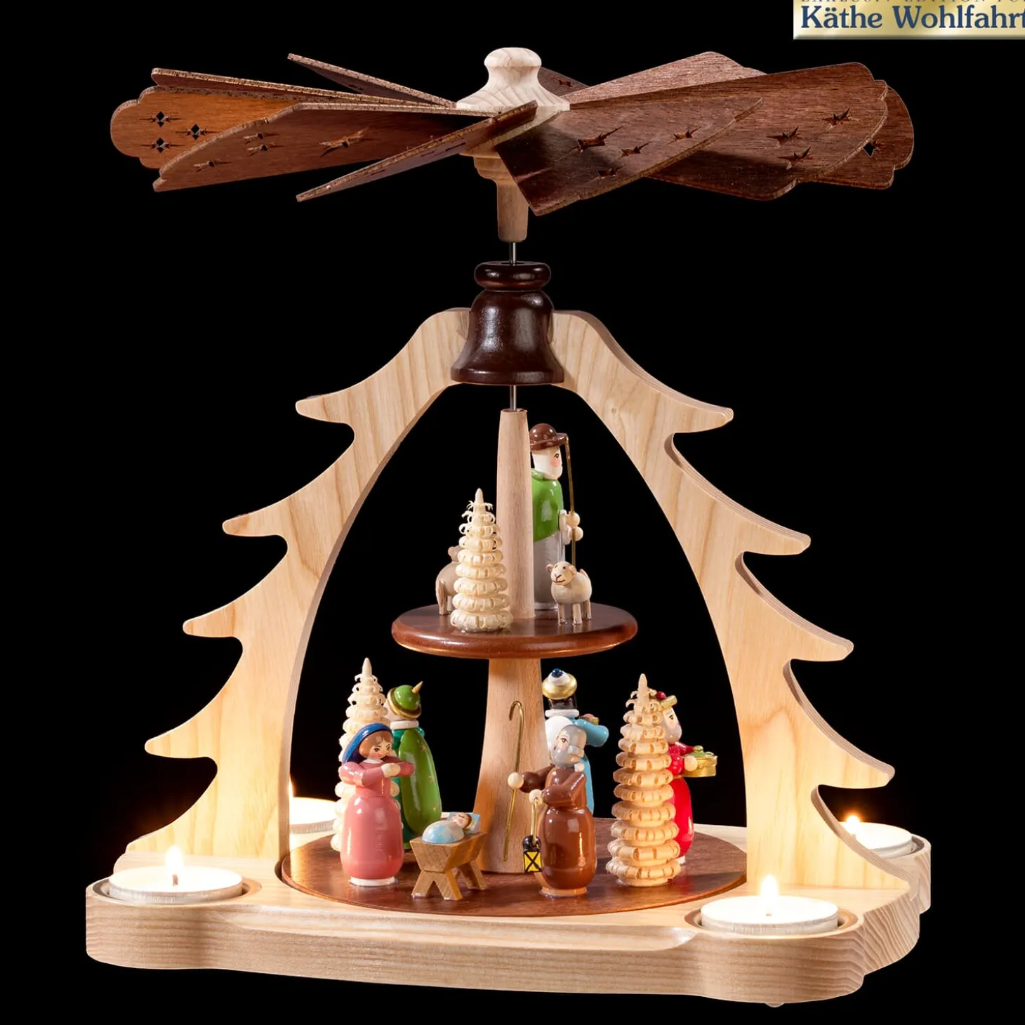 Pyramide "Heilige Drei Könige", bunt