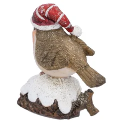 Rotkehlchen mit Mütze, 8 cm