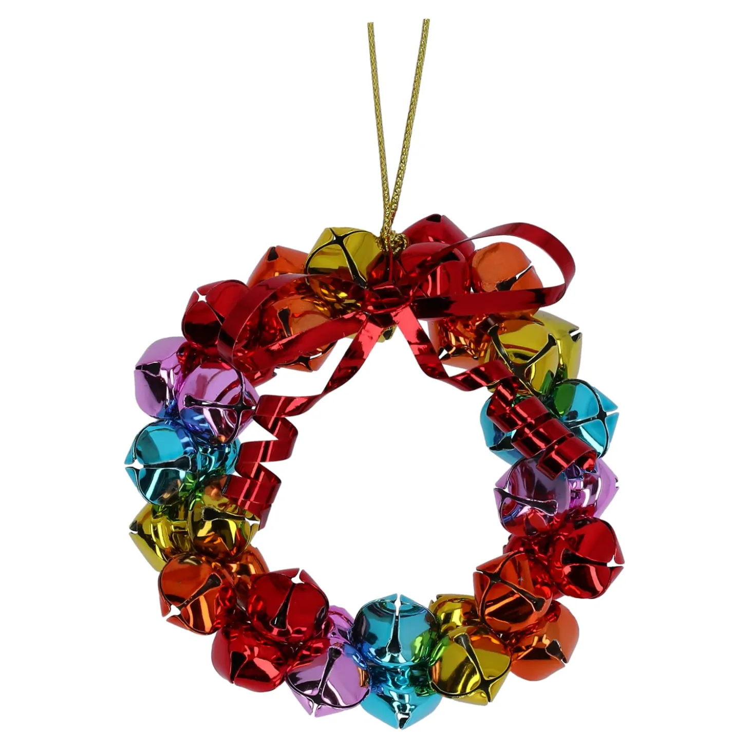 Schellenring, bunt, Metall-Baumbehang